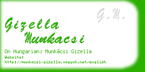 gizella munkacsi business card